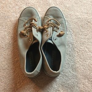 Sperry women’s slip on top sider (gray size 7 1/2)
